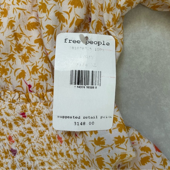 Free People In Full Bloom Smocked Waist Midi Dress - Picture 8 of 11